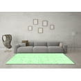 thumbnail image 3 of Ahgly Company Indoor Rectangle Solid Emerald Green Modern Area Rugs, 2' x 4', 3 of 4