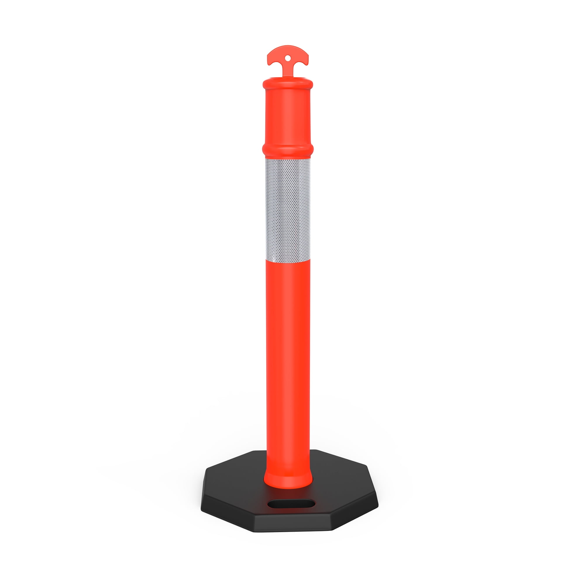 Uforic Delineator Post with Base, 6 Pack Traffic Delineator Posts
