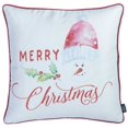 thumbnail image 1 of 18"x18" Merry Christmas Printed Decorative Throw Pillow Cover, 1 of 2