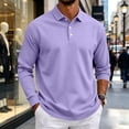 thumbnail image 6 of LWavelet Men's Polo Shirt Long Sleeve Collared Golf Shirts Quick Dry Lightweight 3-Button Performance Work Fishing Athletic Tops, 6 of 7