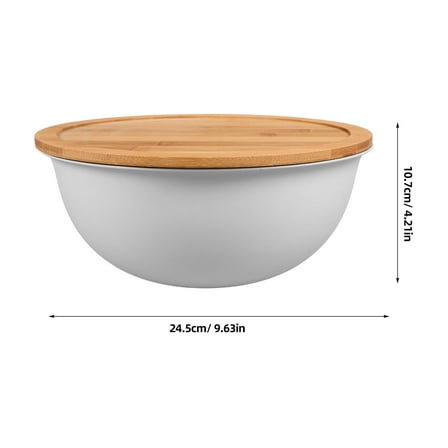 EXHUMKY BERTDOMD Stainless Steel Mixing Bowl Set with Lid, Thick Multipurpose Kitchen Bowls for Cooking and Baking