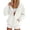 White, variant on Enjoytime Womens Zip Up Hoodies Solid Color Long Sleeve Hooded Jacket 2026 Fall Winter Fleece Trendy Casual Sweatshirt