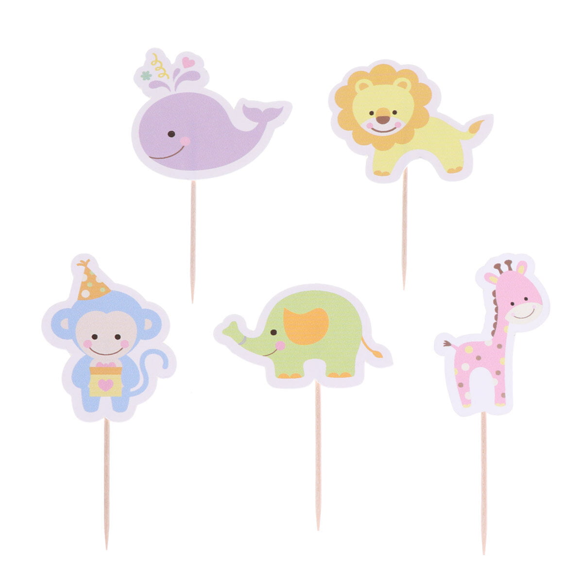 Giraffe Fox Lion Cute Decorations Monkey Cake Topper for Children's Day  Happy Birthday Party Wedding Decoration Lovely Gifts - AliExpress