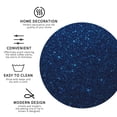 thumbnail image 3 of Fuzoiu Sparkling Blue Glitter Print Leather Coasters Set,Drink Coasters Set of 4,for Tabletop Protection, Durable PVC Coasters,Home Décor and Housewarming Gift-Round Shape, 3 of 6
