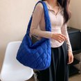 thumbnail image 2 of Bolso Hombro Acolchado para Mujer Bolso Acolchado Suave Informal Bolso Compras (azul), 2 of 9