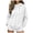 White, variant on merlath 2026 Zip Up Hoodies for Women Fall Winter Casual Sweatshirts Zipper Oversized Lightweight Cute Jackets with Pockets Size 3XL