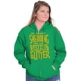 thumbnail image 4 of Shedding Sharing Glitter Dog Fur Puppy Zip Up Hoodie Men's Women's Brisco Brands 2X, 4 of 6
