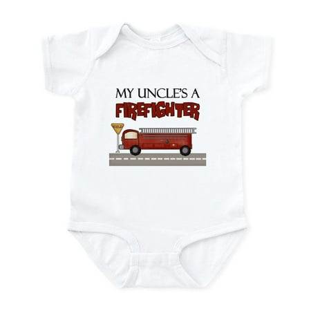 

CafePress - My Uncle s A Firefighter Infant Bodysuit - Baby Light Bodysuit Size Newborn - 24 Months