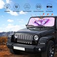 thumbnail image 6 of XMXY Car Sun Shade Windshield, Lilac Butterfly Automotive Front Window Sun Visor for Cars SUV Trucks, Medium Size, 6 of 8