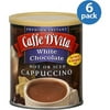 Caffe D'Vita White Chocolate Cappuccino Mix, 16 oz, (Pack of 6)