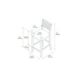 thumbnail image 4 of Linon Healy 25" Counter Stool, Espresso with Dark Brown Fabric, 4 of 9