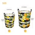 thumbnail image 4 of Uemuo Orange and Lemon Pattern Circular Laundry Hamper Basket with handles,Collapsible laundry basket,Large capacity laundry hamper,Laundry Organizer-Small, 4 of 8