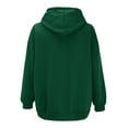 thumbnail image 4 of Pavied Essentials Hoodie Long Sleeve Tops Women's Zip Up Hoodies Casual Track Jackets With Pockets Oversized Hoodie Fall Outfits Green XL, 4 of 4