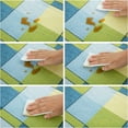 thumbnail image 6 of Vinyl Tablecloth with Flannel Backed Waterproof Oil-Proof PVC Table Cloth Wipeable Spill-Proof Plastic Table Cover for Indoor and Outdoor(Morden Checkered, 60 x 102 Inch Rectangle), 6 of 6