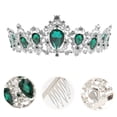 thumbnail image 3 of Couronne de Mariée, Coiffe, Accessoires pour Cheveux, Couronne en Strass, 3 of 8