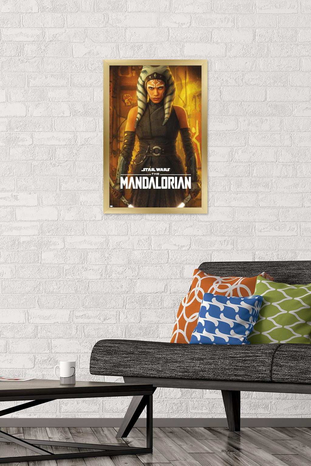 Star Wars: The Mandalorian Season 2 - Ahsoka One Sheet Wall Poster, 14.725" x 22.375", Framed