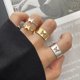 thumbnail image 3 of Conjunto de anillos de mariposa simple y moderno Características dulces y geniales Estilo coreano Apertura de personalidad Anillo ajustable Anillo de doble cola Marea, 3 of 4