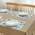 thumbnail image 3 of Pioneer Flower Floral Print Pattern Summer Placemats Table Placemats Set Of 4-Linen Kitchen Washable Placemats Table Mats 12x18 Inch Non-Slip Heat Resistant, 3 of 6