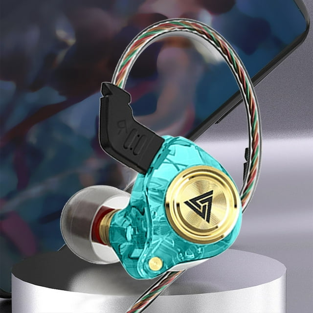 Translucent Cell Phone Wired Earbuds Environmentally Friendly Fire Retardant Material, In-Ear Stereo with Noise Cancellation Comfort Fit for Sports