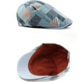 thumbnail image 7 of FADAACAI Newsboy Hats for Men Unisex Cotton Flat Cap Beret Newsboy Cabbie Hat Casual & Dress Driving Hat Cap Flat Cap for Men Blue One Size Clearance！, 7 of 7