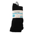 thumbnail image 1 of Calcetín Escolar George para Niño Diseño Liso Negro 3 Pares Talla 7-9, 1 of 4