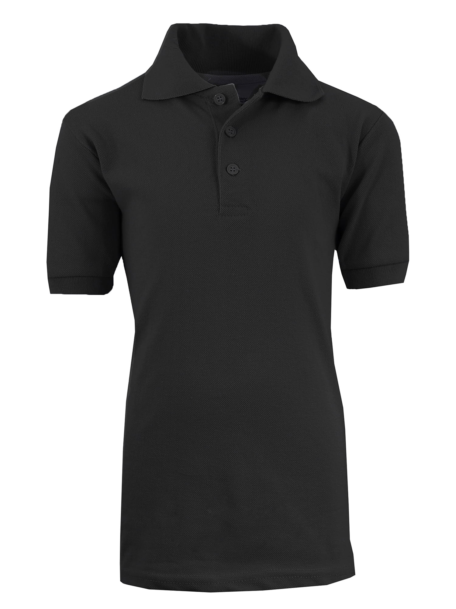 Boy's Short Sleeve School Uniform Pique Polo Shirts (Big Boys)