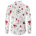 thumbnail image 4 of Camisas Navideñas Para Hombres Nueva Impresión Digital 3D Botón de Solapa Camisetas de Manga Larga Odeerbi ODB207387, 4 of 9