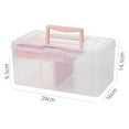 thumbnail image 2 of Clear Storage Box Storage Latch Bin Multipurpose Storage Container with Lid and Handle(4.8L), 2 of 6