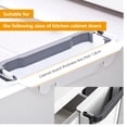 thumbnail image 6 of Kitchen Trash Can Plastic Collapsible 2 Gallon Wall Mounted for Cabinet Door Hanging Garbage Bin White, 6 of 7