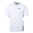 thumbnail image 2 of Men's Cutter & Buck White Scranton Wilkes-Barre RailRiders Virtue Eco Pique Tile Print Recycled Polo, 2 of 3