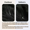 thumbnail image 4 of SARLA Extensions de Cheveux Invisibles avec 3 Clips Courts Synthétiques Ondulés Bandeau Transparent Réglable pour Femmes 14 Pouces Noir Jet, 4 of 4