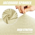 thumbnail image 3 of Stretch Loveseat Sofa Cover Slipcover,Couch Covers for 2 Cushion Couch Sofa Furniture Protector Sofa with Elastic Bottom for Kids and Pets,Jacquard Small Checked Pattern Fabric（with Velcro）, 3 of 9