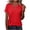 Red, variant on Women's V-Neck Short Sleeve Blouse Casual and Chic Tops Criss Cross Tees Spring Summer Tops 2026