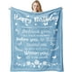 thumbnail image 1 of LHSHID Birthday Gifts for Women/Men/Her/Him Blanket Sky Blue Happy Birthday Decorations Women/Men Throw Blankets Bday Gift for Women/Men Unique Best Birthday Gift Ideas 30"x40", 1 of 4