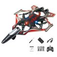 thumbnail image 2 of FashionCha Set of 2 Remote Control Airplanes with Fixed RC Engine for Aerobatic Flights, LED Lights And Intelligent Orbital Function. Made of Shockproof PP. red 1 Battery, 2 of 8