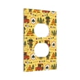 thumbnail image 2 of Kll Forest Guard Wall Plate,Gloss Finish,Standard Size 1 - 5" X 3", Polycarbonate Thermoplastic,Electric Receptacle Plug Covers, 2 of 8