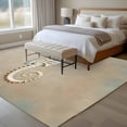 thumbnail image 4 of Coastal Seahorse Area Rugs 5'x7', Washable Small Throw Rugs for Laundry Room Playroom, Vintage Ocean Animal Hippocampus Khaki Indoor Outdoor Rug Non-Slip Low Pile Carpet Runner Reversible Floor Mats, 4 of 8
