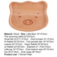 thumbnail image 7 of SPRING PARK Natural Wooden Kids Plate Baby Feeding Animal Wood Plates, 7 of 7