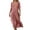 Pink, variant on Wdgfv Womens Cotton Linen Dress Casual Button Down Flowy Plus Size Maxi Dresses 3/4 Pleated Sleeve Shift Dress with Pocket