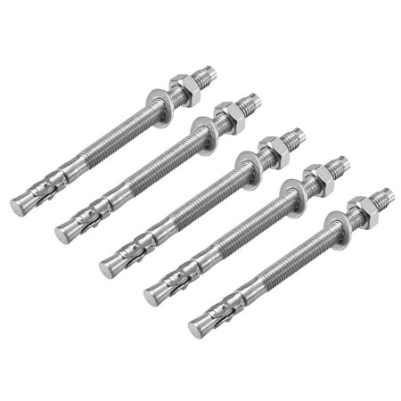 

M10x130mm Expansion Bolt Screw for Concrete 304 Stainless Steel 5 Pack