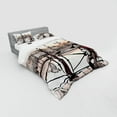thumbnail image 3 of Ambesonne Urban Bedding Set 3 Pcs, Music Accordionist Paris, Twin, Peach Brown, 3 of 3