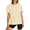 APRICOT, variant on TEMOFON Shirts for Women Summer 100% Cotton Crew Neck Short Sleeve Basic T Shirts Casual Comfy Loose Womens Tops L