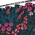 thumbnail image 3 of Pioneer Flower Floral Print Pattern Shower Curtain 72"x84" ,Bathroom Decorative Shower Curtains Set with 12 Hooks,Modern Waterproof Washable Shower Curtain, 3 of 6