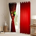 thumbnail image 3 of Manfei Chic Xmas Ball Blackout Curtains Set of 2 (52x84 Each),Merry Christmas Window Curtains,Red Green Gold Curtains and Drapes For Girl,Microfiber Bedroom Decor, 3 of 6