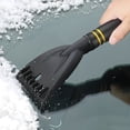 thumbnail image 4 of Multi-Functional Snow Removal Shovel, Car Snow Brush & Ice Scraper, Wide Plastic Shovel for Efficient Snow Sweeping & Glass Defrosting, 1Pc, Durable & Portable Ice Scraper Snow Brush(Black,11.8x4.1"), 4 of 6