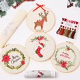thumbnail image 1 of Kit de bordado REEWISLY Christmas 4 Set con anillos e hilos, 1 of 6