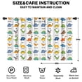 thumbnail image 2 of Blackout Kids Curtains,White Dinosaurs Random Words Childrens Insulated Curtains Set Of 2,Bedroom Essentials,Toddler Room Decor 42"x54", 2 of 5