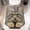Pallas's cat, variant on 3D Realistic Wildlife U-Shaped Contour Bathroom Mat, Non Slip Soft Absorbent Diatomaceous Earth Toilet Base Floor Rug, Funny Animal Decor Bathroom Accessory (Gray Wolf)