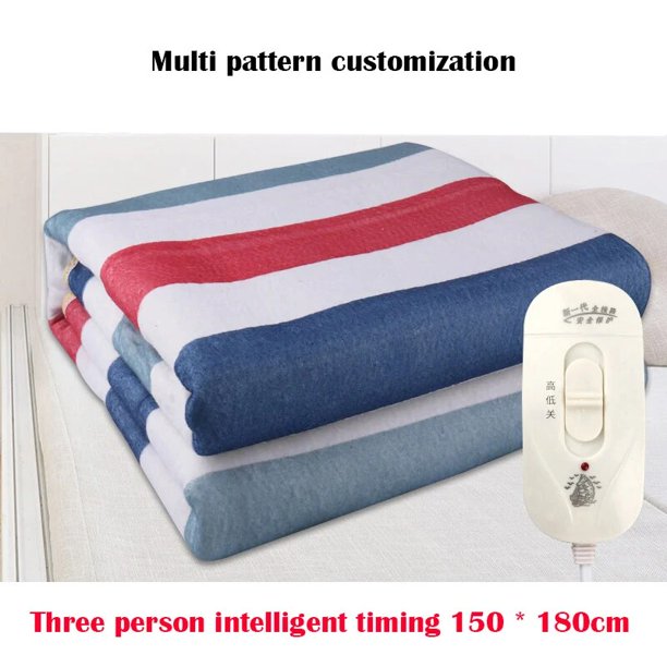 Manta eléctrica personalizada con múltiples patrones, ropa de cama eléctrica sin radiación electromagnética, temperatura constante inteligente