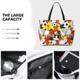 thumbnail image 3 of Fuzoiu Colorful Balls Print Waterproof Beach Tote Bag for Women Girls with Zipper,Sandproof Pool Swim Bag,Large Capacity Beach Travel Bag for Pool Swim Travel Everyday, 3 of 7